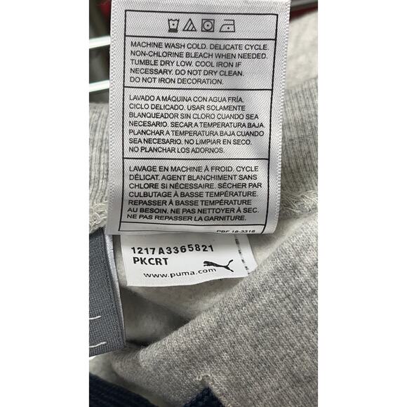 PUMA Big Boy Gray Sweatpants Kids Size 6 New - Picture 9 of 10